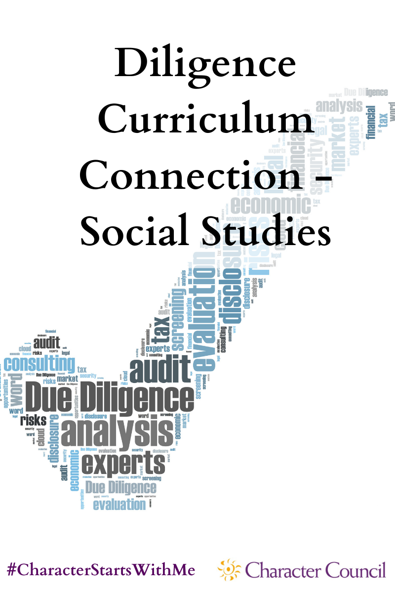 Curriculum Connection Diligence Social Studies